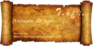 Tornyos Ákos névjegykártya
